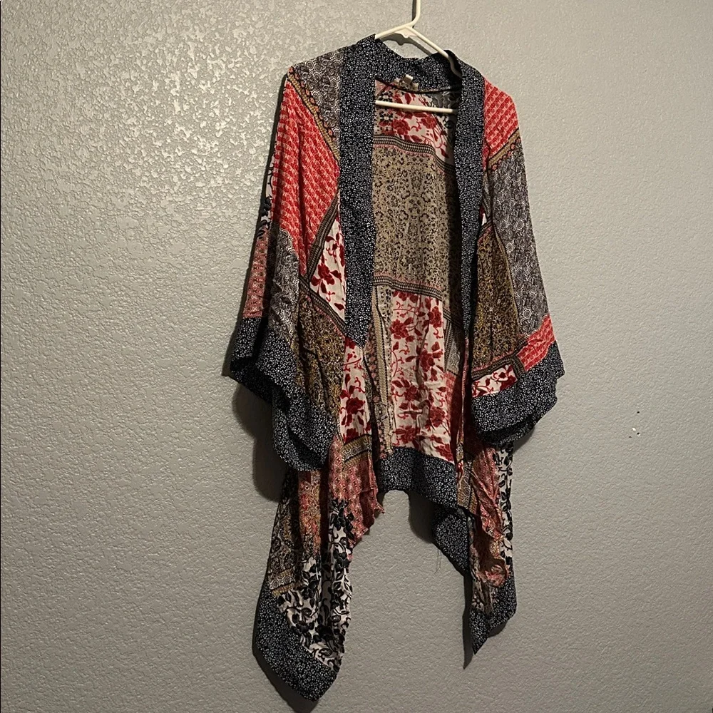 Umgee Boho Patchwork Kimono - Picture 2 of 6